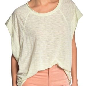 NWT FREE PEOPLE HALO CAP SLEEVE SHIRT